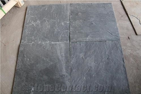 Natural Surface Slate Flooring Tiles,Black Slate Tile