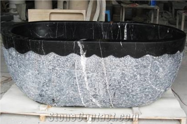 Black Cloud,Nero Oriental,China Marquina,Negro Marquina Marble Bath Tubs