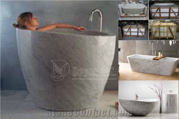 Calaeatta Italy White Stone Bath Tubs,Calacatte Gold White Polished Bath Tubs, Dydy-20800 Cararra White Italy Marble Bathtubs 1775x895x605