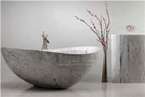 Cararra White Polished Marble Bathtubs,Moon White Marble Polished Bath Tubs 1727x910x500