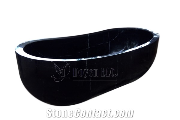 China Black Marquina Marble Bath Tubs & Bathtubs