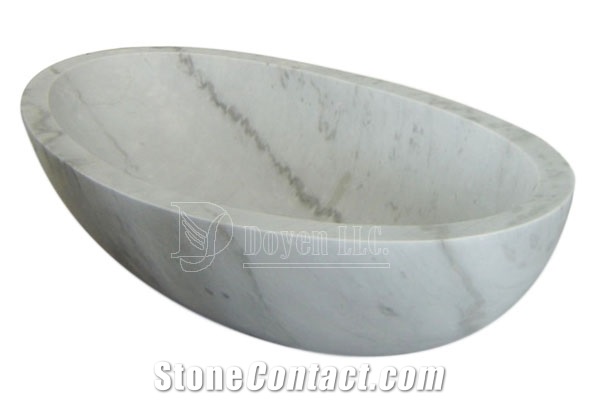 Guangxi White Marble Bath Tubs
