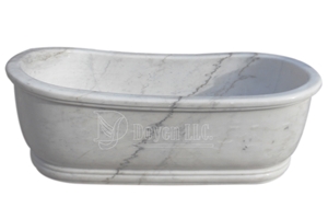 Kwong Sal White Marble Bathtubs Dycld-13800 1800x950x600