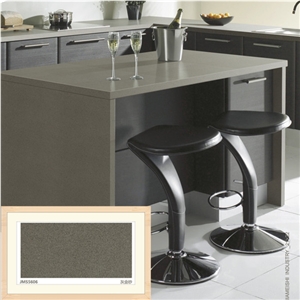 Black Sand Quartz Stone Kitchen Countertop