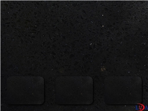 Ld4323 Black Stars Quartz Stone Tiles & Slabs for Countertops