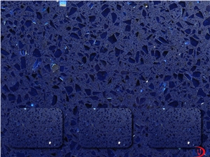 Ld6321 Blue Quartz Stone with Mirror Tiles & Slabs for Countertops