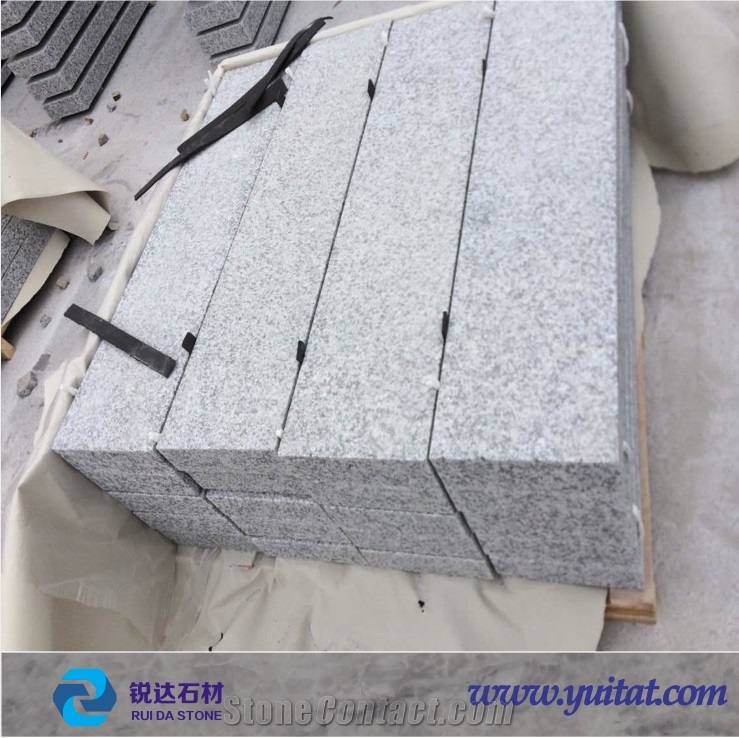 G603 Granite Cube Stone,China Grey Granite Landscaping Pavement/Paving Stones 5cm Thickness with 6 Edges Flamed