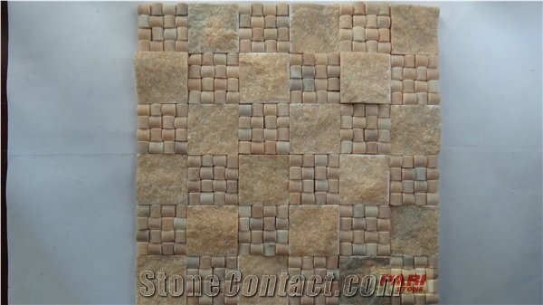3d Red Marble Mosaic,China Red Marble Mosaic