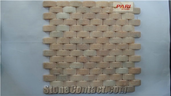 3d Red Marble Mosaic,China Red Marble Mosaic