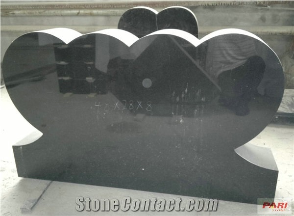 Shanxi Black Granite Tombstone,Black Gravestone,Absolute Black Monument