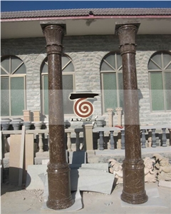 Brown Marble Column Pillar
