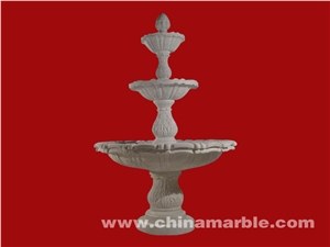Hand Carved Marble Fountain, White Marble Fountain