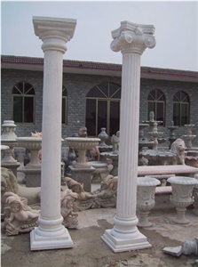 White Marble Column/Pillar for Decoration or Construction