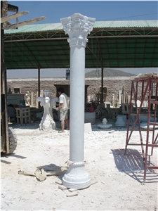 White Marble Column/Pillar for Decoration or Construction
