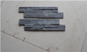 Hebei Black Slate Stone Veneer, Black Ledge Stone, Natural Slate Wall Cladding, Natural Stcked Stone Veneer, Corner Stone