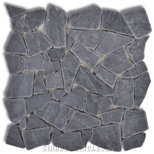 Limb1 China Blue Limestone Mosaic Limestone Crazy Paving Marble Mosaic