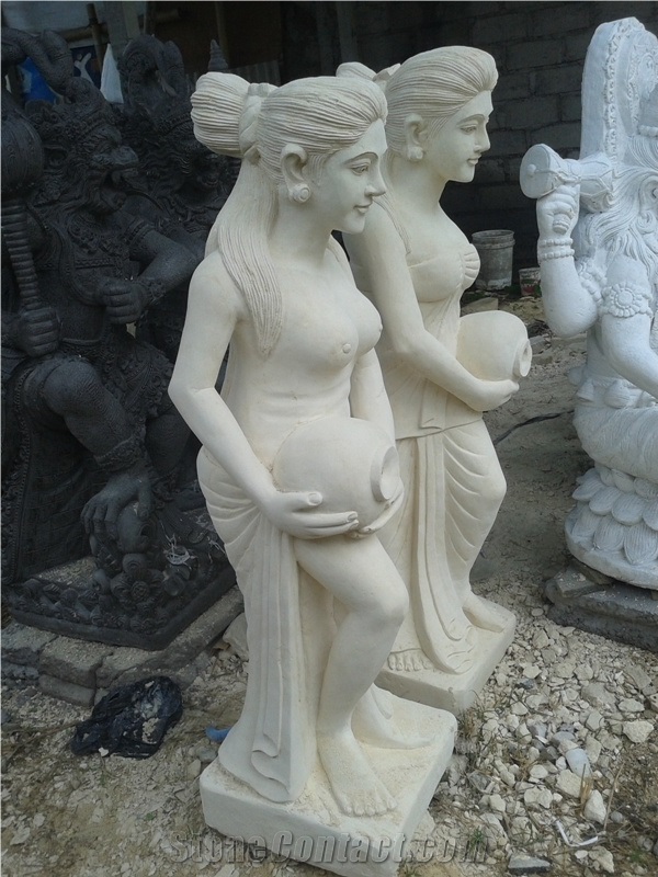 Fountain Statue Of Women Carry Jugs