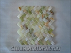 Onyx Mosaic,Green Onyx Mosaic,Half Round Mosaic