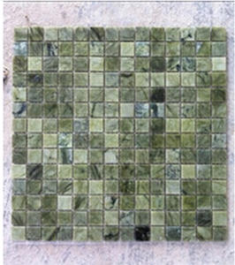 Square Shape Mosaic,China Green Marble Mosaic