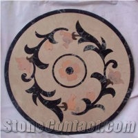 Multicolor Round Medallion, All Natural Stone Medallions