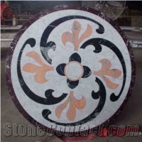 Multicolor Round Medallion, All Natural Stone Medallions