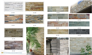China Rust Slate Stacked Stone,Cultured Stone,Ledge Stone for Wall Panel Decor