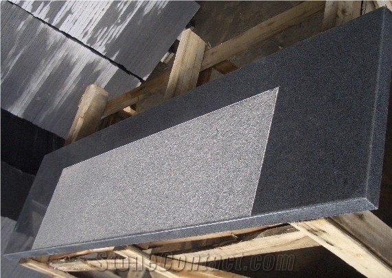 G654 Grey Granite Stairs & Steps,Graphite Grey/Pangdan Dark/Ash Grey Granite