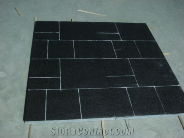 G684 Black Basalt Mosaic,China Black Basalt,Raven Black/Black Pearl,Fuding Black Basalt Tiles & Slabs