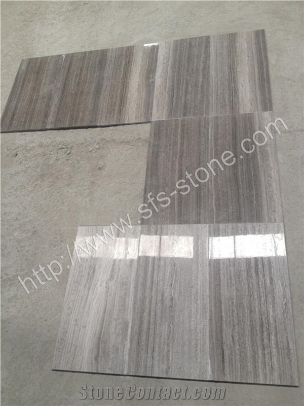 China Wood Grey Marble Tiles