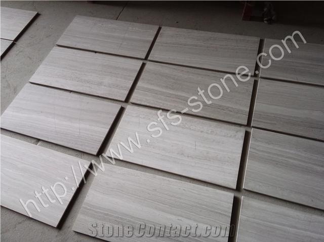 White Wood Marble Floor Tile and Marble Tile China Supplier