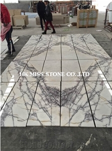 Turkish White Milas Lilac Marble,Polished Marble Slabs & Tiles