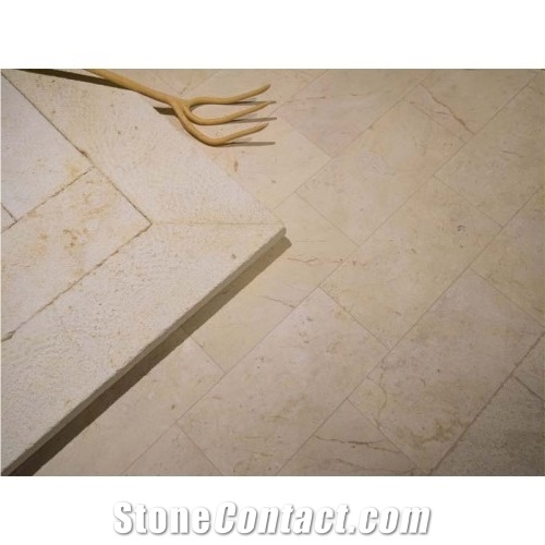Golden Beige Brushed Limestone 30x30x3cm