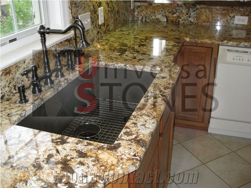 Persa Gold Granite Kitchen Countertop