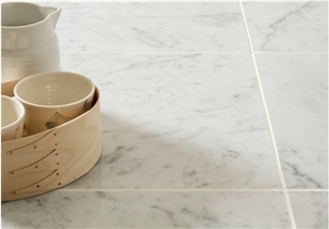 Bianco Carrara C Marble Polished Floor Tiles