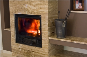 Travertino Toscano Fireplace Surround, Design
