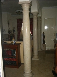 Lioz Claro Limestone Carved Columns