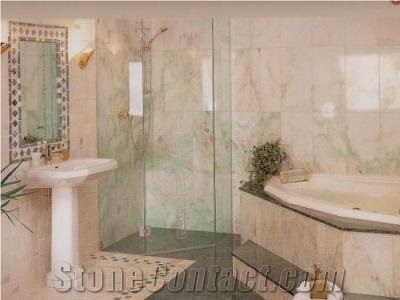 Alba Chiara Marble Bathroom Design, Wall and Floor Covering