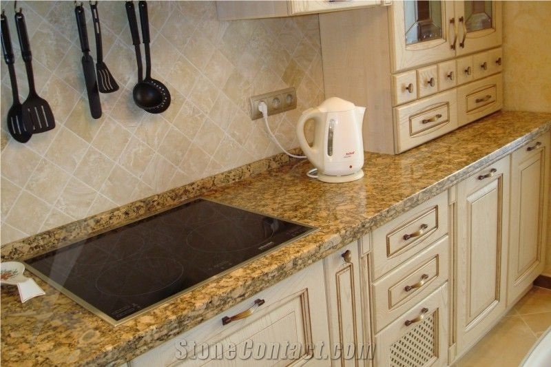 Giallo Veneziano Granite Kitchen Countertop