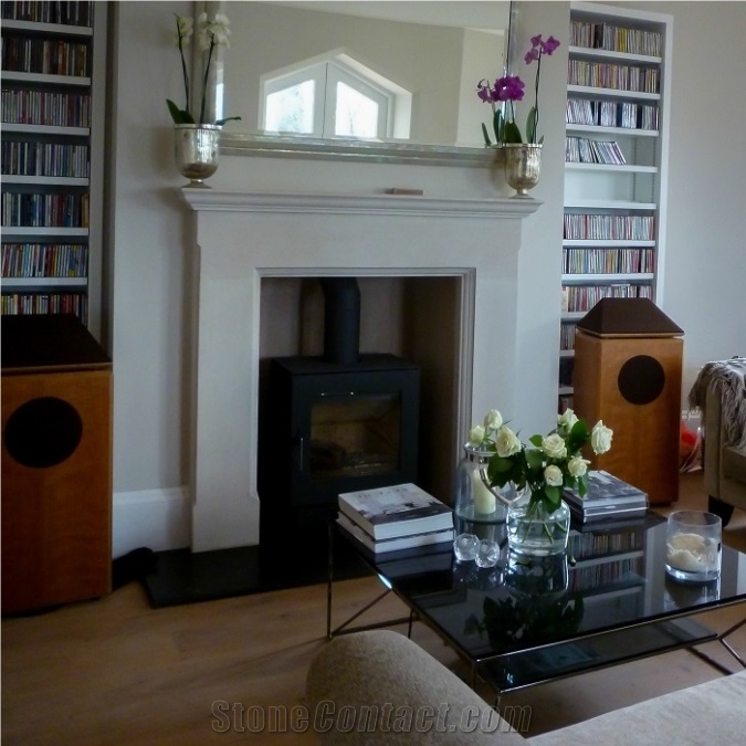 Portland Stone Stone Fireplace Commission From United Kingdom