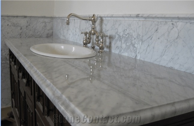 Bianco Gioia Marble Bathroom Vanity Top