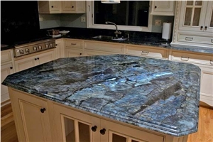 Labradorite Blue Granite Kitchen Countertop
