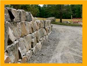 Granite Blocks for Garden Retaining Wall