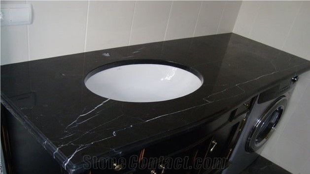 Black Marquina Marble,Chinese Marquina,China Negro Marquina,Black Marble,Chinese Black Marble Slab & Tile Skirting（Gx Quarry)