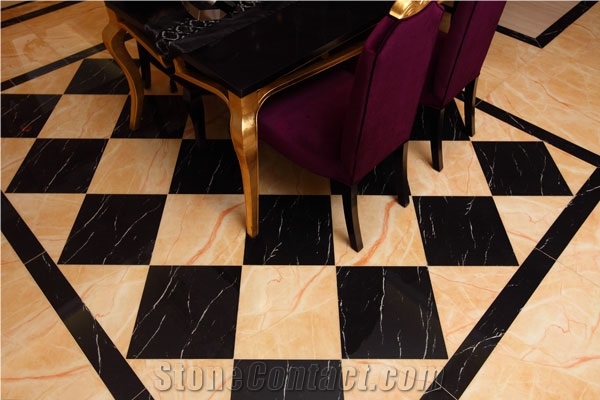 Black Marquina Marble,Chinese Marquina,China Negro Marquina,Black Marble,Chinese Black Marble Slab & Tile Skirting（Gx Quarry)