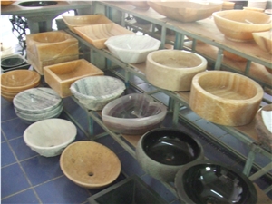 China Yellow Onyx Sinks and Wash Basins