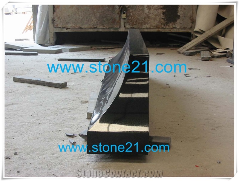 Absolute Black Granite Tombstone,Shanxi Black Granite Monument & Tombstone
