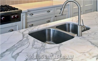 Arabescato Vagli Marble Kitchen Countertops