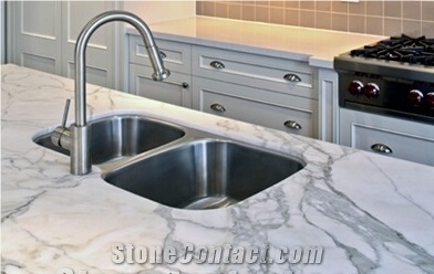 Arabescato Vagli Marble Kitchen Countertops