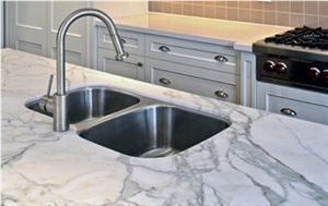 Arabescato Vagli Marble Kitchen Countertops