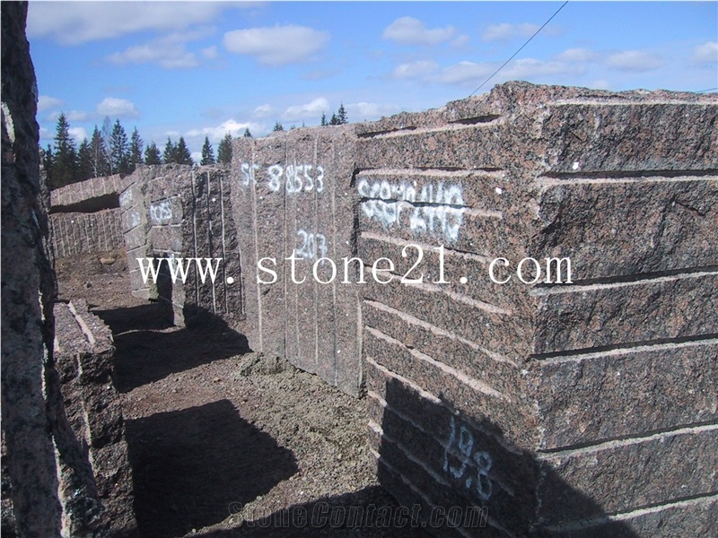 Baltic Brown Granite Blocks, Finland Brown Granite
